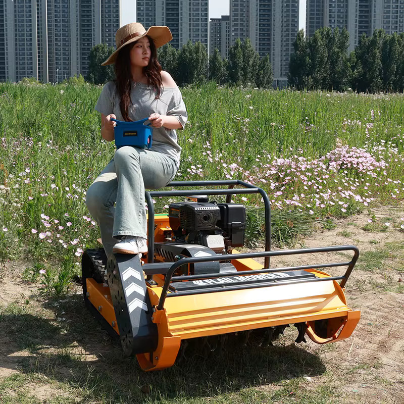 AIWEIYA Selbstfahrender Raupenrasenmäher mit RC-Steuerung für den professionellen Landschaftsbau - Bild 2