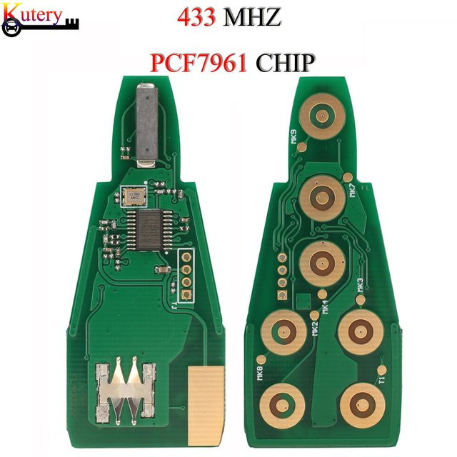 Jingyuqin Remote Autoschlüssel Keyless Entry Platine für Jeep Grand Cherokee Dodge Caravan Chrysler mit 433MHz PCF7961 Chip in Grün - Bild 1