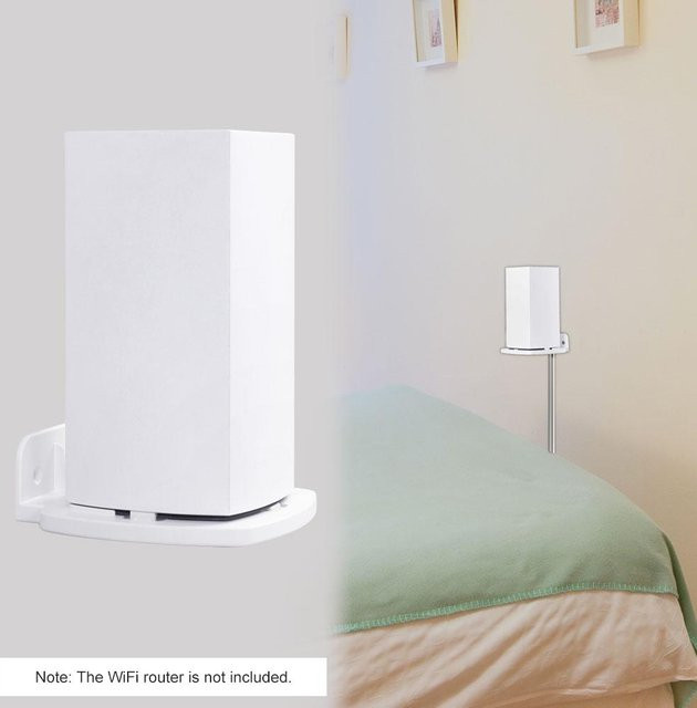 Meterk Wandhalterung für Linksys Velop Dual-Band WLAN-Router in Weiß - Bild 1