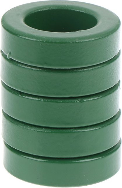 ESHYLALA Ferritkern Ring Mn-Zn mit hoher Leitfähigkeit in Grün, 5 Stück, B/T/H: 31 x 19 x 8 mm - Bild 1