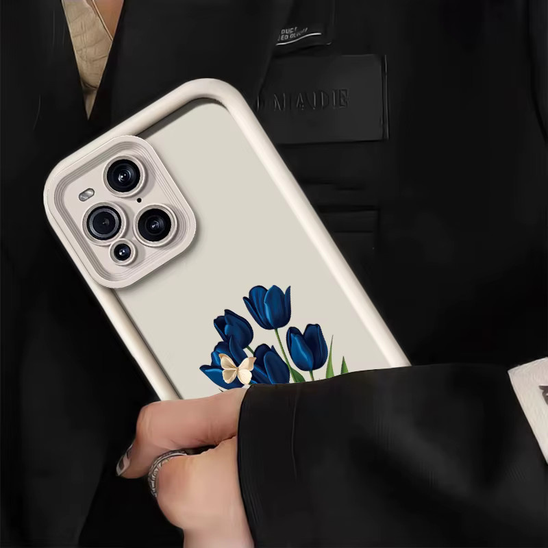 Stoßfeste weiche Handyhülle für Motorola Moto G100 E40 E32 E14 E13 G05 G85 G14 G06 G56 G86 mit Schmetterlings- und Blumenmuster in Multicolour und Schwarz - Bild 2