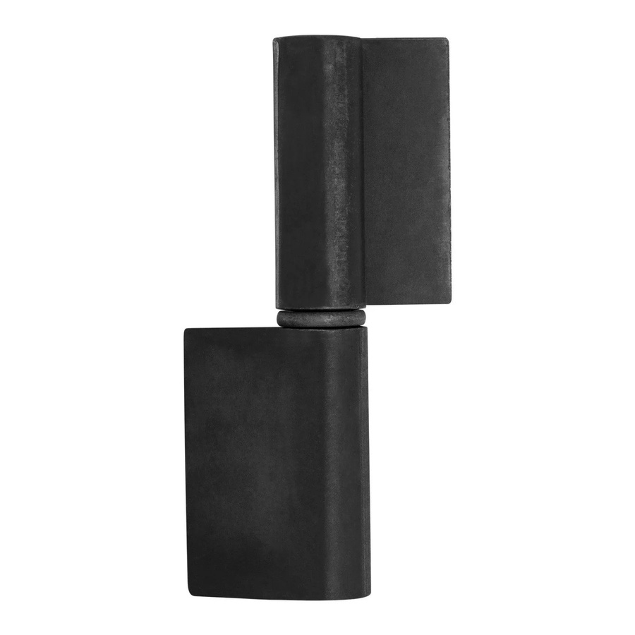 SO-TECH Anschweißband Außen mit langer Fahne aus Stahl in Schwarz Matt, Durchmesser: 25 mm, Höhe: 150 mm - Bild 2