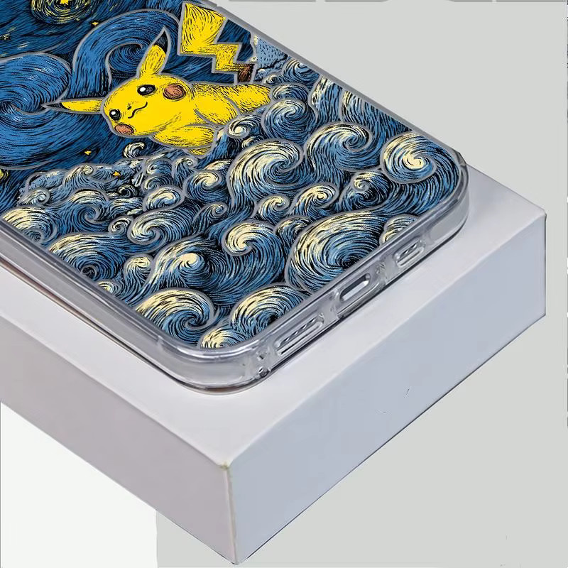 Pikachu Handyhülle in Multicolour für Samsung Galaxy S23 S24 S25 S26 Ultra Plus FE, OPPO Find 8 9 und Vivo X300 X200 Pro 3D Cover - Bild 2