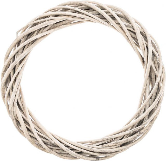 Rico Design Weidenkranz in Grau mit einem Durchmesser von 20 cm - Bild 1