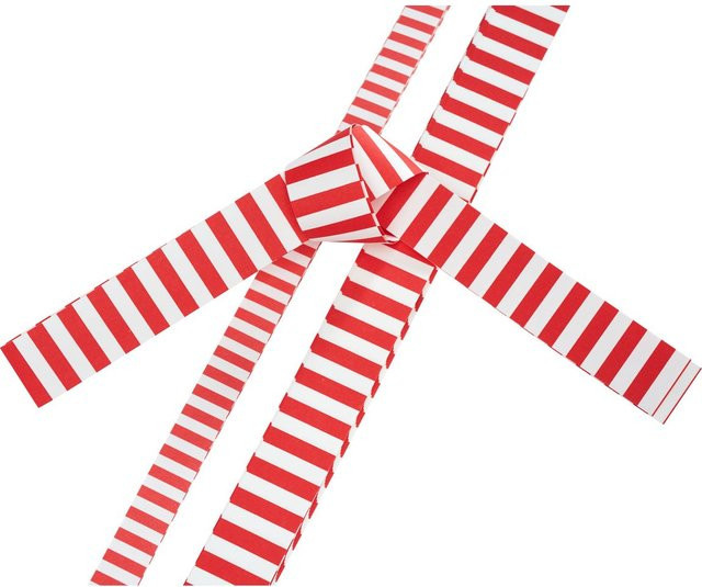 Rico Design Papierstreifen Stripes in Rot und Weiß - Bild 1