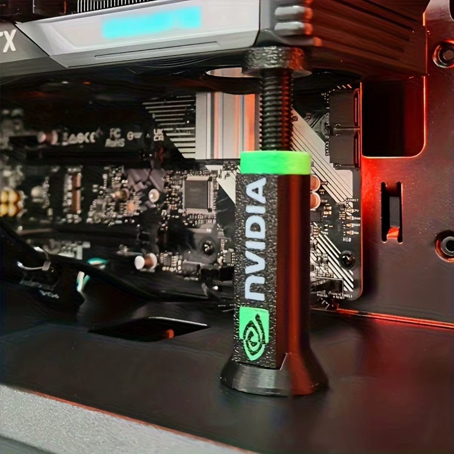 AuyiHomu GPU-Halterung zur Höhenverstellung für Desktop-PCs, Anti-Biegungs-Zubehör in Schwarz, Weiß oder Grün - Bild 3