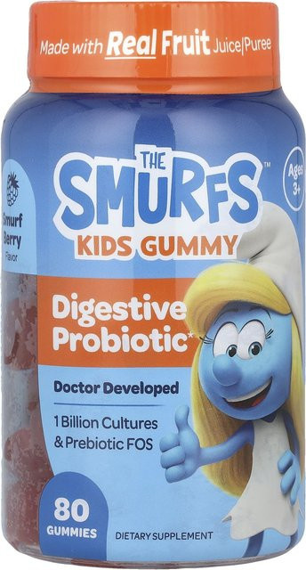THE SMURFS Gummibärchen Schlumpfbeere Probiotikum 80 Stück - Bild 1