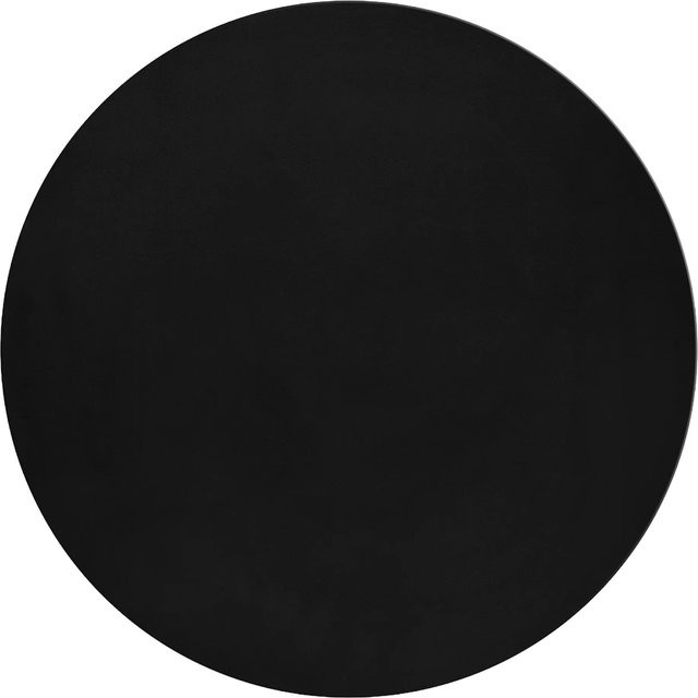 Ayyildiz Kurzflorteppich Pouffy 5100 Schwarz, Rund, Durchmesser: 120 cm - Bild 1