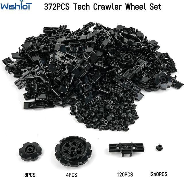 wishiot Technische Link Kette Rad Set, Bausteine, 372 Teile - Bild 1