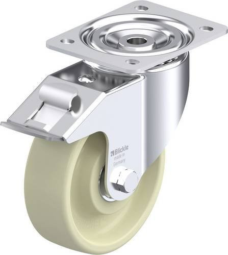 Blickle Lenkrolle LI-POH 150HK-FI in Blau und Silber, Rad-Durchmesser: 150 mm, Tragfähigkeit: 350 kg - Bild 1
