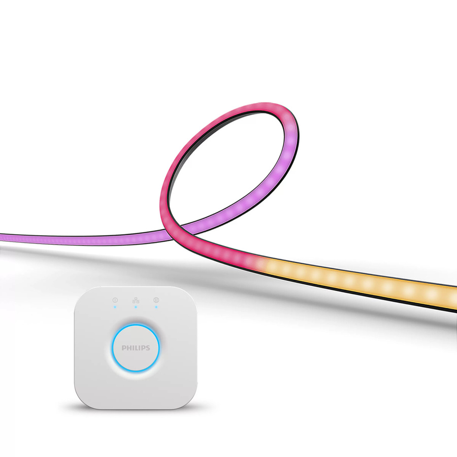 Philips Hue Play Gradient Lightstrip TV Set für 65 Zoll mit Bridge und Controller, RGB LED Hintergrundbeleuchtung, Mehrfarbig - Bild 1