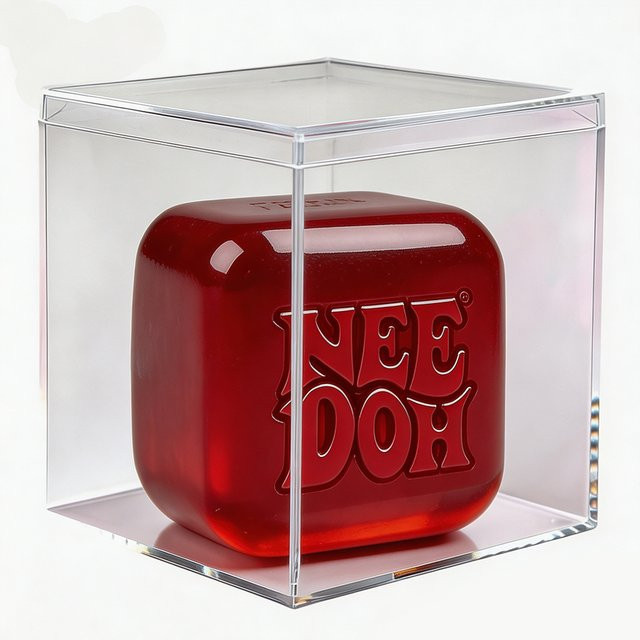 Breteuil Acryl-Aufbewahrungsbox Transparent, staubdichte Vitrine für Nee Doh Nice Ice Baby Squeeze Toys - Bild 1