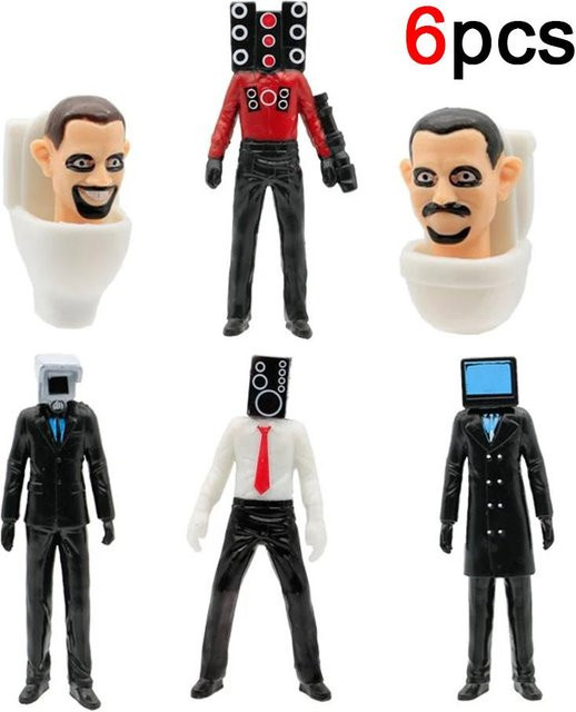 Yiran toy 1 Skibidi Toilette Actionfiguren PVC Puppe Mehrfarbig - Bild 1