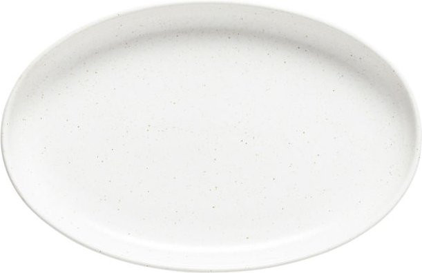 Costa Nova Ovaler Teller Pacifica, Weiß, 12er Pack, Keramik, Länge: 22,6 cm, Breite: 14,9 cm, Höhe: 2,5 cm - Bild 1