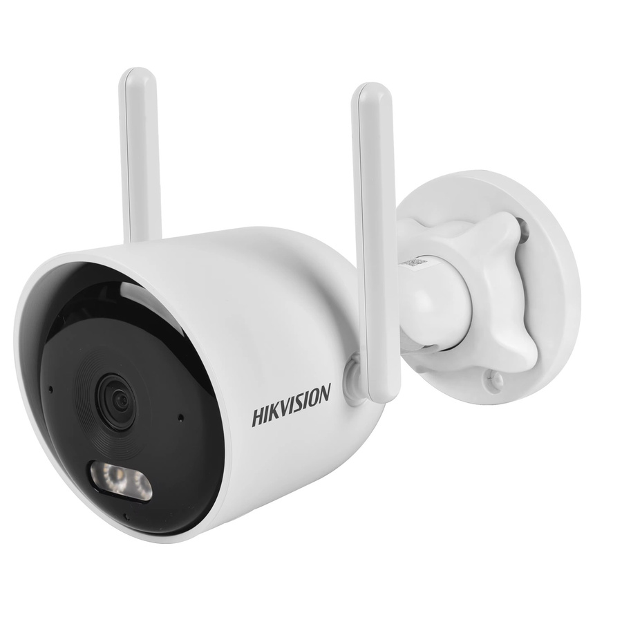 Hikvision NKS424WBH(DS-J142I) WiFi NVS Kit mit zwei 4MP Bullet-Kameras, Smart-IR, weißem Licht und Zwei-Wege-Audio in Weiß - Bild 2
