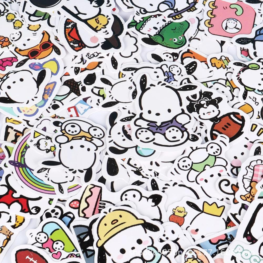 Sanrio Sticker Hello Kitty Kuromi Cinnamoroll Pochacco 60-teiliges Set - Bild 2