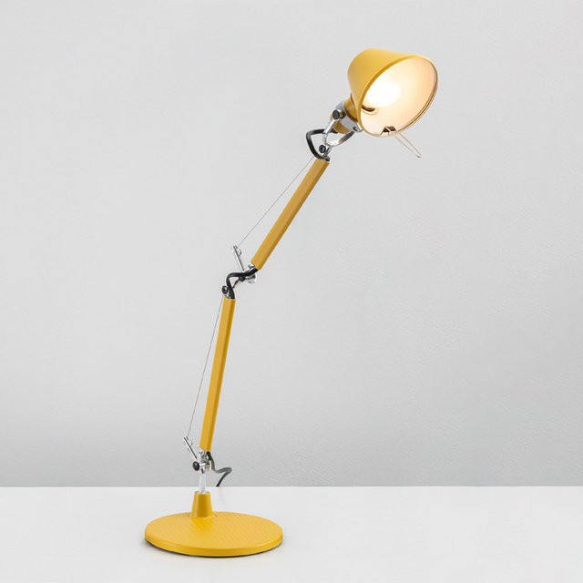 Artemide Tolomeo Micro Tavolo Tischleuchte Gelb Matt mit verstellbarem Design aus Metall - Bild 1