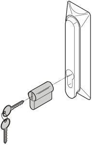 Schroff DIN-Profilhalbzylinder EMKA 333 - Bild 1