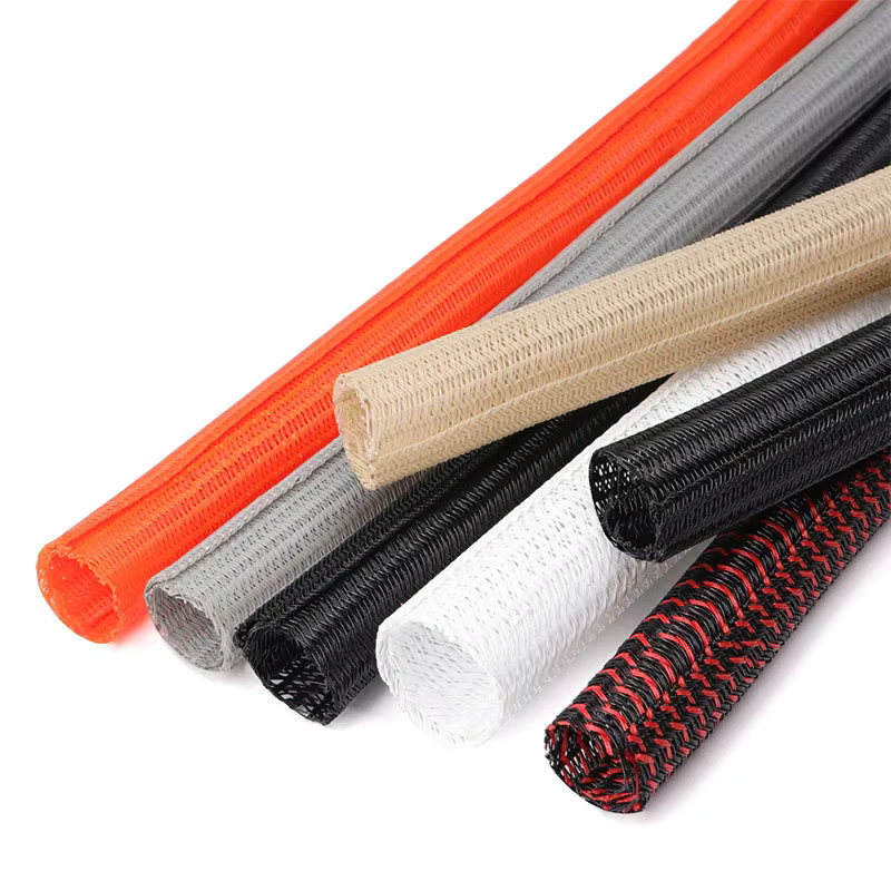 Selbstschließende PET Kabelhülse in Orange, geflochtener Kabelorganizer zur Leitungsorganisation, Durchmesser: 3 mm bis 32 mm - Bild 4
