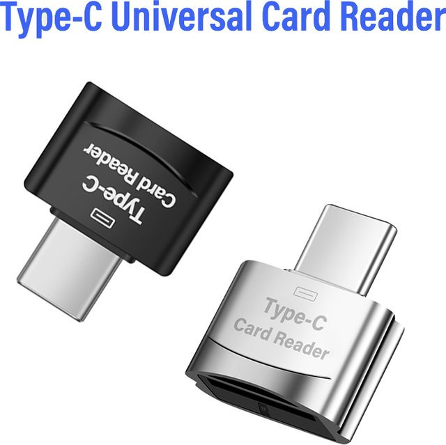 JASTER USB-C TF Adapter Kartenleser aus Metall in Silber für schnellen Datentransfer von Speicherkarten - Bild 1