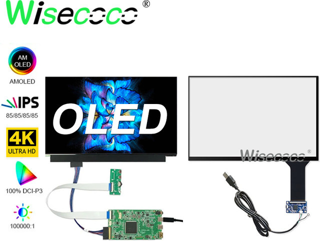 Wisecoco OLED Touchscreen 13,3 Zoll 4K UHD IPS Display in Schwarz - Bild 1