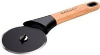 Gozney Pizzaschneider aus Edelstahl mit Holzgriff in Schwarz - Bild 1
