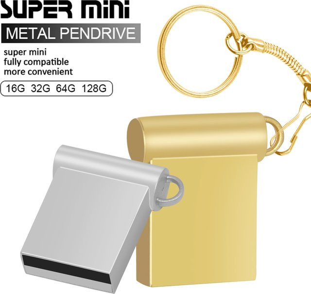 KFHIREW Super-Mini USB 2.0 Flash-Laufwerk aus Metall in Schwarz mit USB-A Anschluss - Bild 1