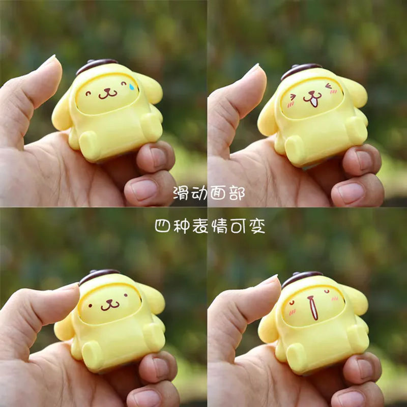 Sanrio KT-Serie Blindbox Spielzeugfigur mit wechselbarem Gesicht, mehrfarbiges Kawaii-Tierornament aus Kunststoff zur Tisch- und Autodekoration - Bild 4