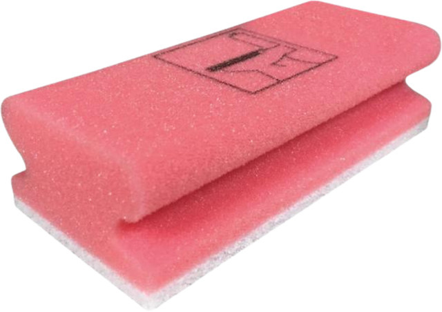 Küchenprofi Profi Power HACCP Pad-Schwamm Vlies für die WC-Reinigung, Rot mit Piktogramm, 1 Stück - Bild 1