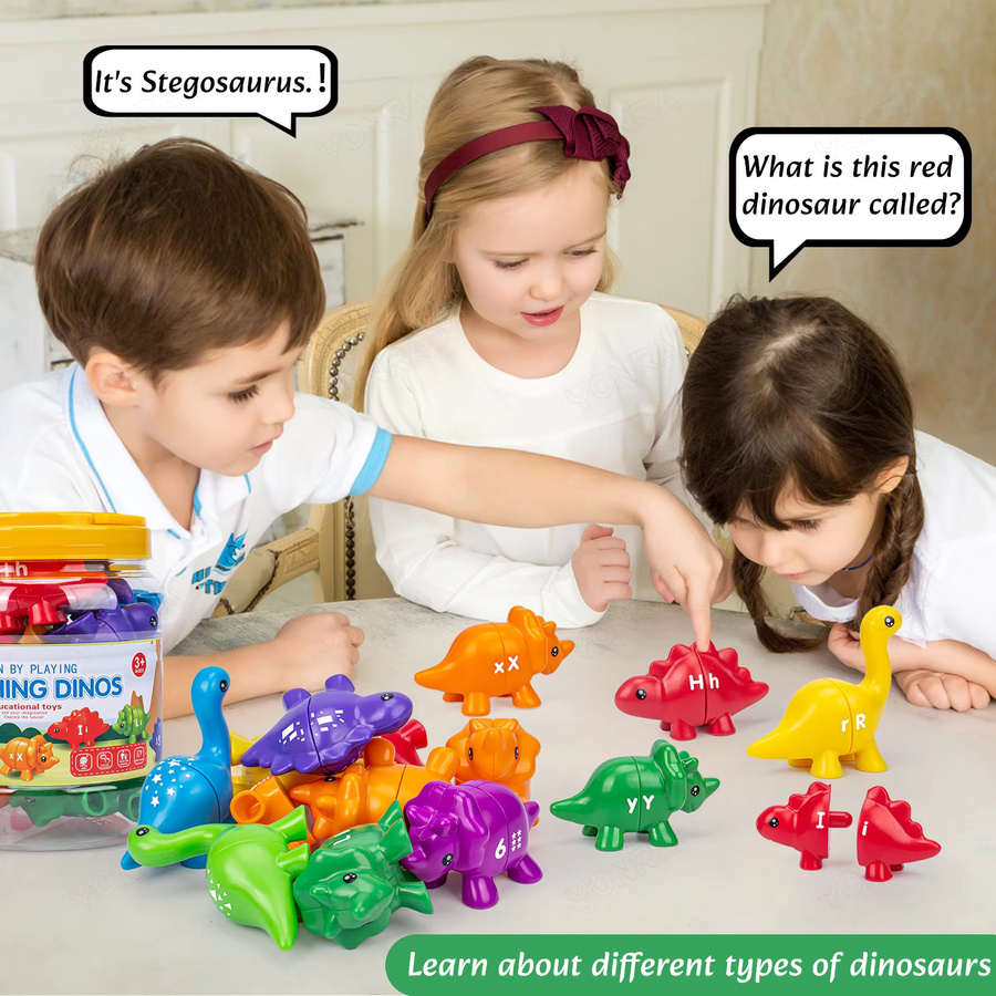 YONRA Dinosaurierspielzeug, Lernspielzeug, ab 3 Jahre - Bild 4