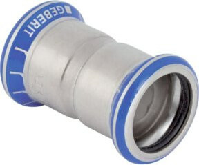 Geberit Mapress Muffe aus Edelstahl in Silber d= 42mm LABS-frei - Bild 1