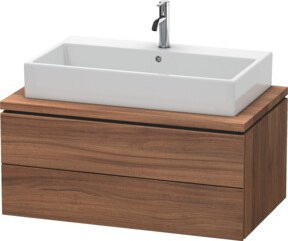 Duravit Waschtischunterschrank L-Cube in Nussbaum Natur mit 2 Schubladen, B/T/H: 92 x 54,7 x 40 cm - Bild 1
