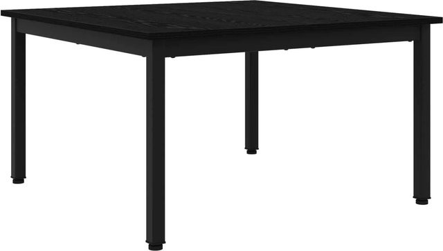 vidaXL Couchtisch in Schwarz und Eichen-Optik, moderner Couchtisch für dein Wohnzimmer aus Holzwerkstoff und Metall, B/T/H: 80 x 80 x 45 cm - Bild 1