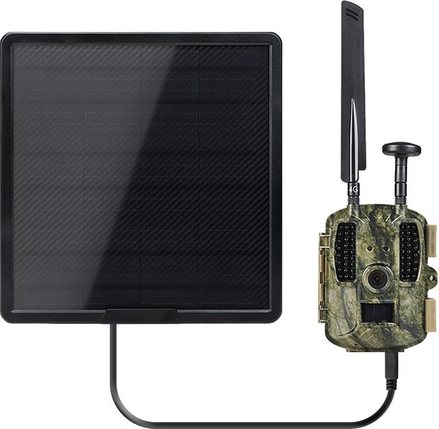 Wildgameplus Solar Power Bank 25000 mAh mit USB-C Schnellladefunktion und IP66 Schutz in Schwarz für 4G Cellular Jagd-Sicherheitskameras - Bild 1