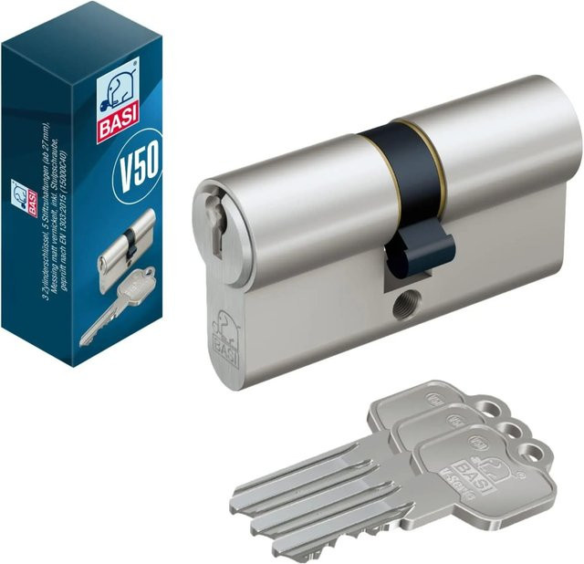 BASI V50 Profil-Doppelzylinder Verschiedenschließend Silber B/T/H: 35 x 45 mm - Bild 2