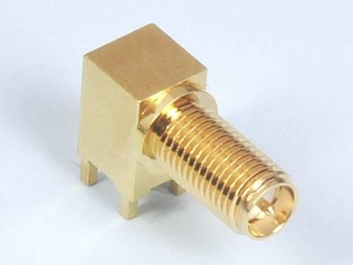 Molex 732512771 SMA-Steckverbinder Buchse, gewinkelt, Gold, 50Ω - Bild 1