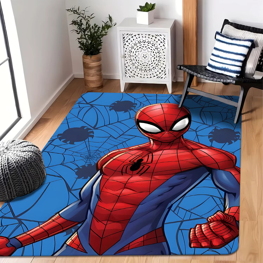 Beast Kingdom Marvel Fußmatte mit Spider-Man vs. Venom Cartoon-Muster aus Flanell, B/T: 60 x 60 cm, Mehrfarbig - Bild 4