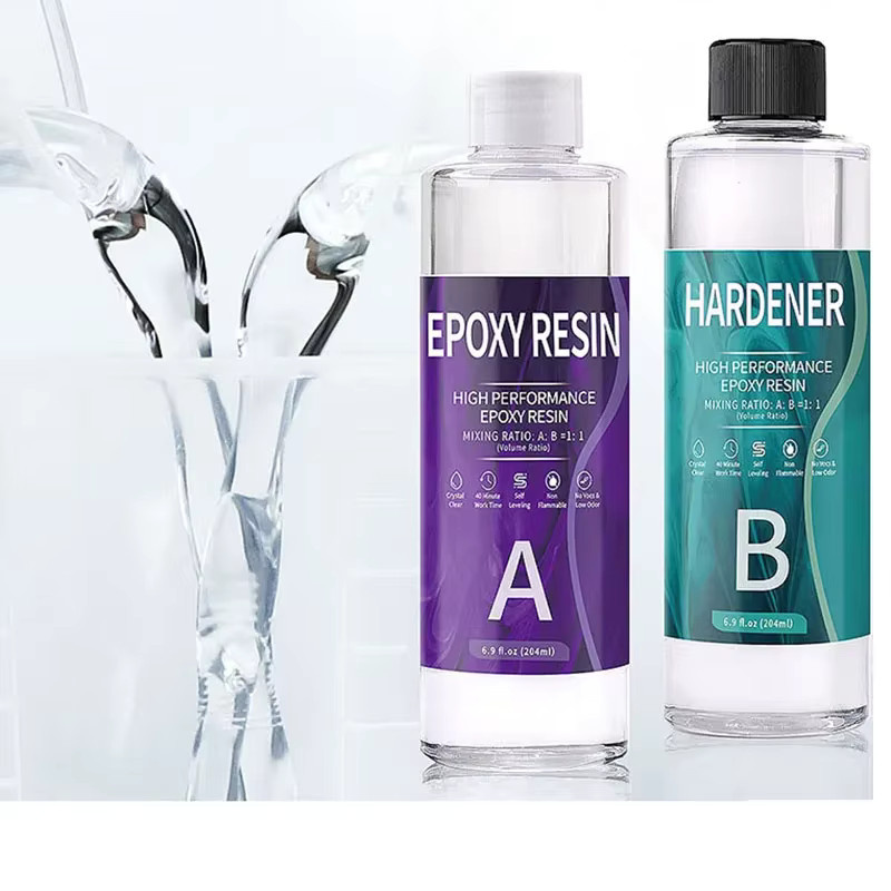 Transparentes Epoxidharz Set mit Härter im 1:1 Mischverhältnis für DIY-Projekte und Schmuckherstellung - Bild 3