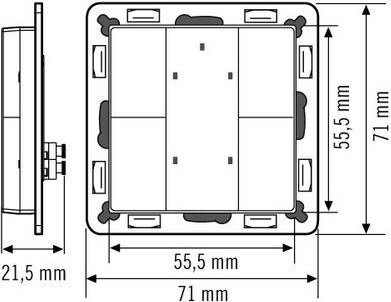 ESYLUX Taster EP10431616 Rocker IP20 Weiß - Bild 1