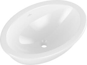 Villeroy & Boch Unterbauwaschbecken Loop & Friends, oval, weiß, B: 57 cm, T: 38 cm, mit Überlauf - Bild 1