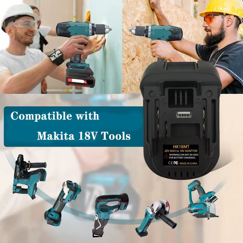 HiKOKI HK18MT Batterieadapter in Schwarz für 18V/36V Li-Ionen-Akkus zur Nutzung mit Makita 18V Li-Ionen-Elektrowerkzeugen und Bohrmaschinen - Bild 5