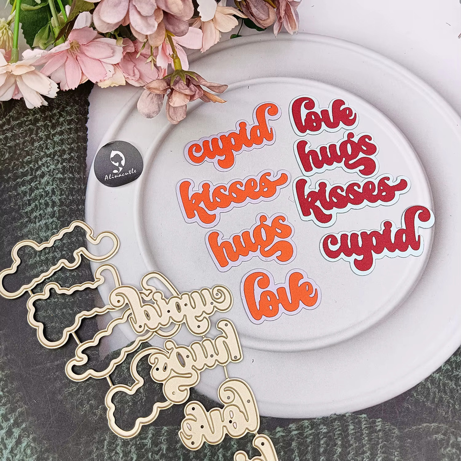 Alinacutle Emotion Words Metall-Stanzform für Scrapbooking und DIY-Grußkarten - Bild 4