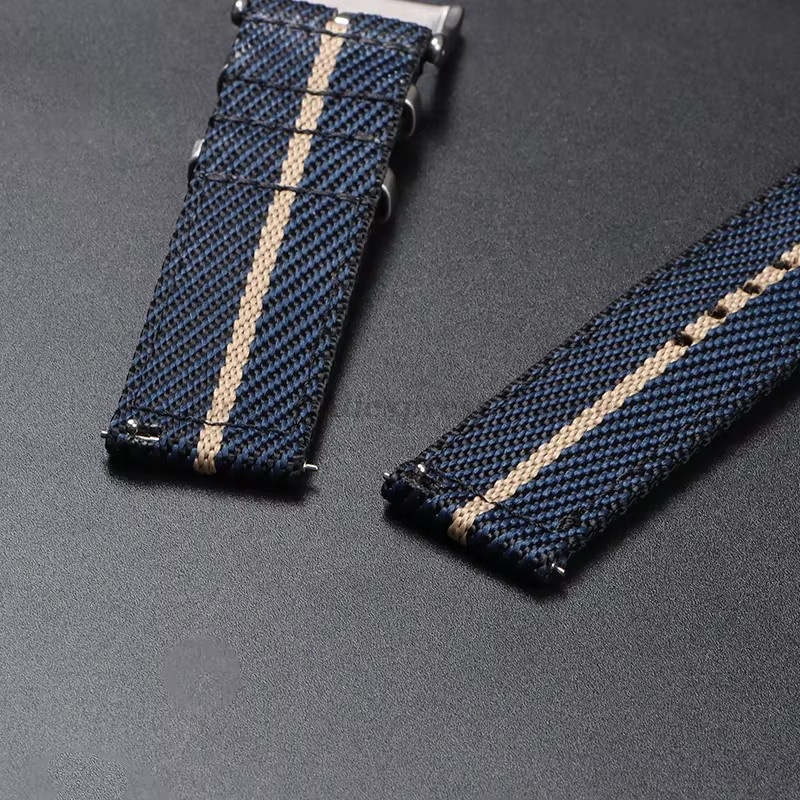 Uhrenarmband Nylon, Textil/NATO, Schwarz, Herren - Bild 2