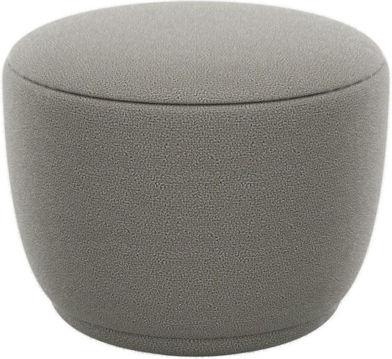 Blomus Pouf KUON Soft Body aus Bouclé Stoff in Taupe, Durchmesser: 48 cm, Höhe: 45 cm - Bild 1