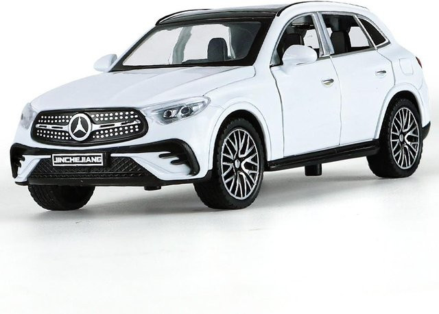 Fourall- Model Cars Benz GLC 400e SUV-Automodell, 1:32, weiß, mit Licht und Sound - Bild 1