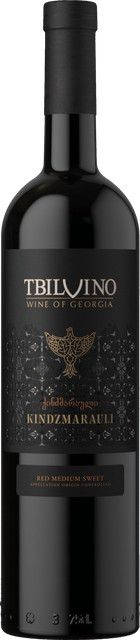 Tbilvino Kindzmarauli Rotwein, Saperavi, Georgien, 2024, halbsüß, 0,75 l - Bild 1