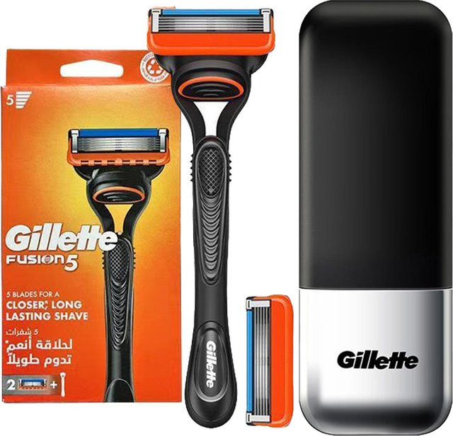 Gillette Fusion 5 Rasierset, Ultradünne Klingen, Rückentrimmer - Bild 1