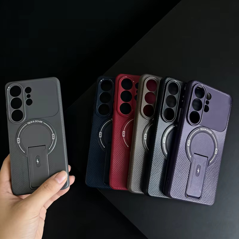 Magnetische Handyhülle für Samsung Galaxy S26 Ultra S25 Edge S24 FE S23 S22 Plus A35 A36 A52 A54 A16 A15 A14 A07 A06 in Rot - Bild 2
