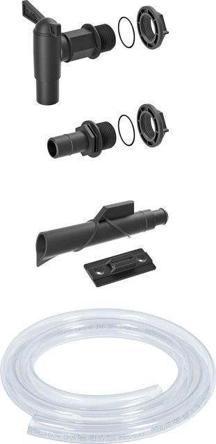 Waterform Icanset Anschlussset für Regentonne, 5-teilig, Anthrazit - Bild 1