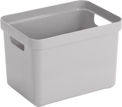 Sunware Sigma Home Aufbewahrungsbox mit Griffen und Stapelfunktion, 18 l, grau - Bild 1